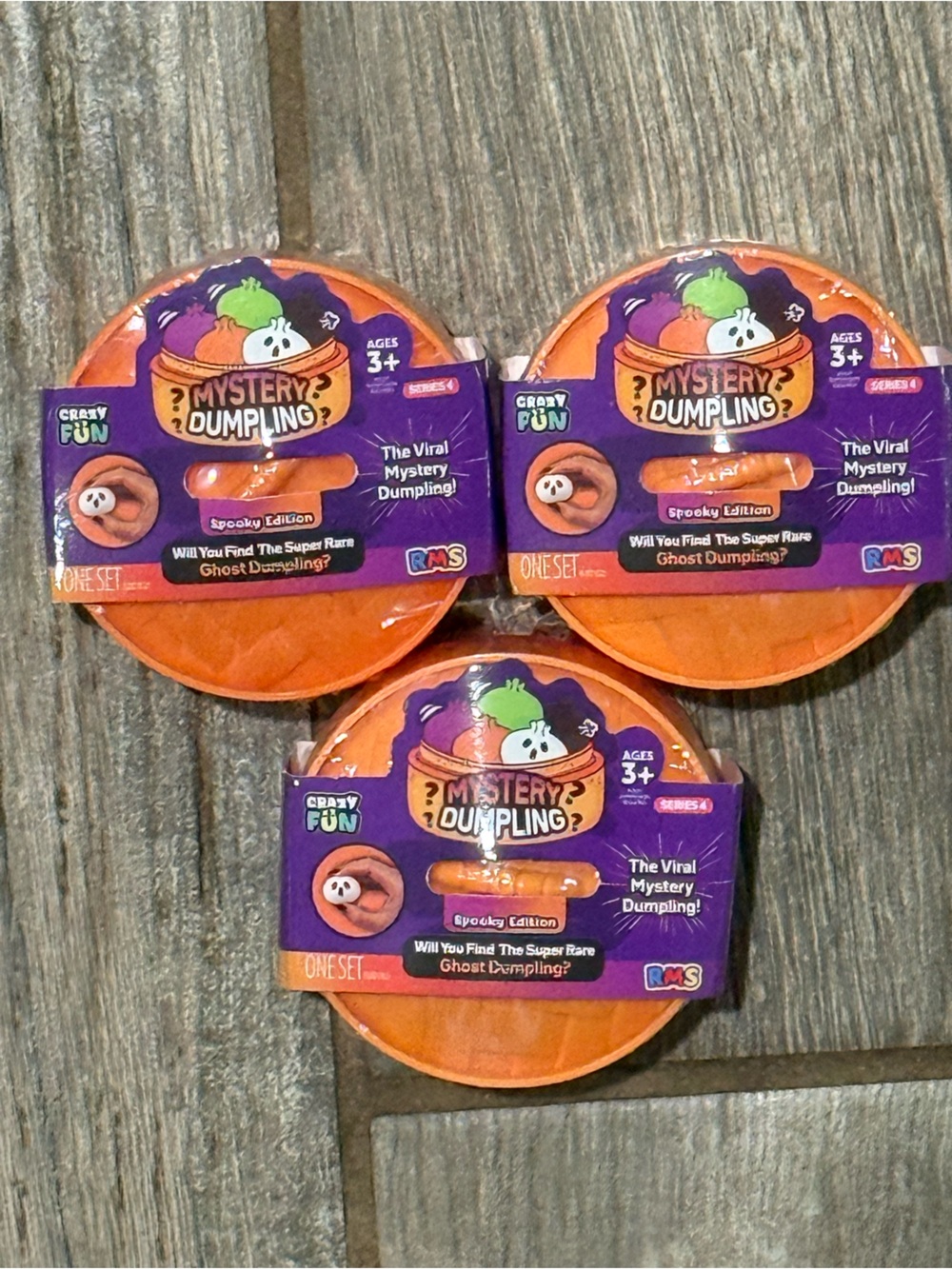 Crazy Fun Mystery Dumpling Spooky EditionToy Pack - 3 Count